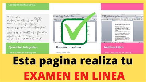 Resuelve tu examen